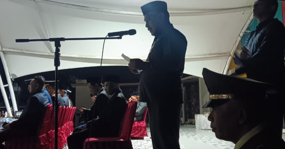 DOA KEBANGSAAN KAKANKEMENAG MOROTAI MENGGEMA DI UPACARA TAPTU KEMERDEKAAN