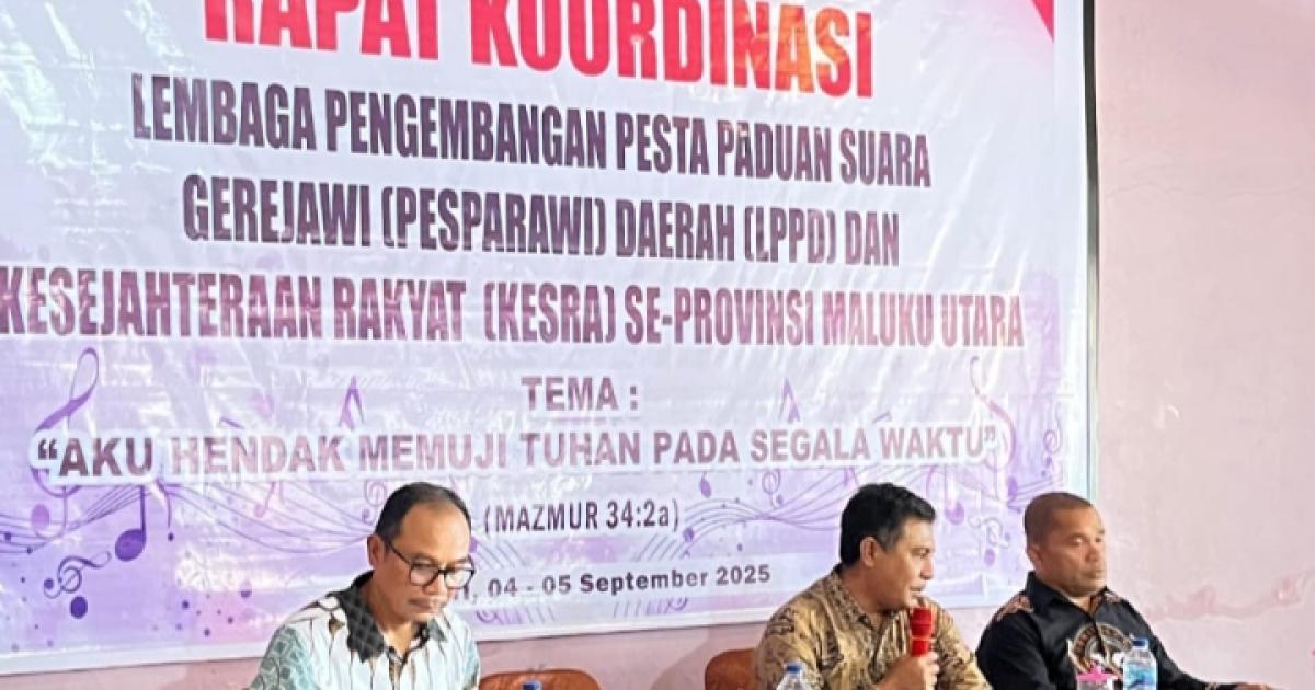 Kepala Seksi Bimas Kristen Kemenag Morotai Hadiri Rakor Persiapan Pesparawi Maluku Utara, apa saja yang di Bahas? 