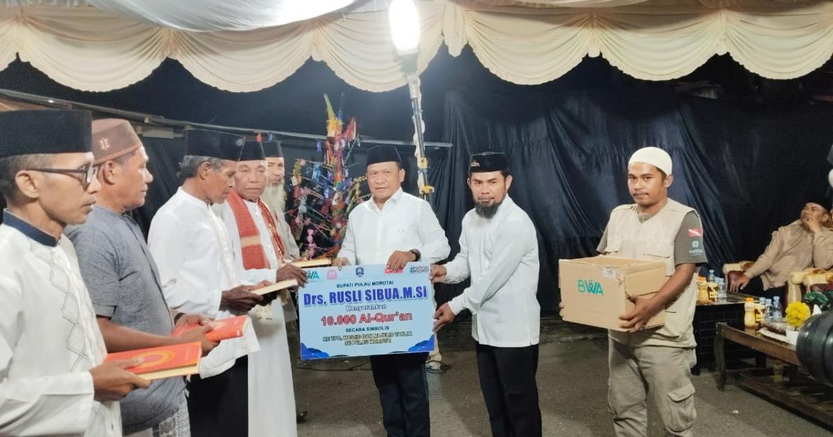 Maulid Nabi dan 10.000 Mushaf untuk Morotai, Meneladani Akhlak Rasulullah sebagai Fondasi menuju Morotai yang Unggul, Adil, dan Sejahtera.