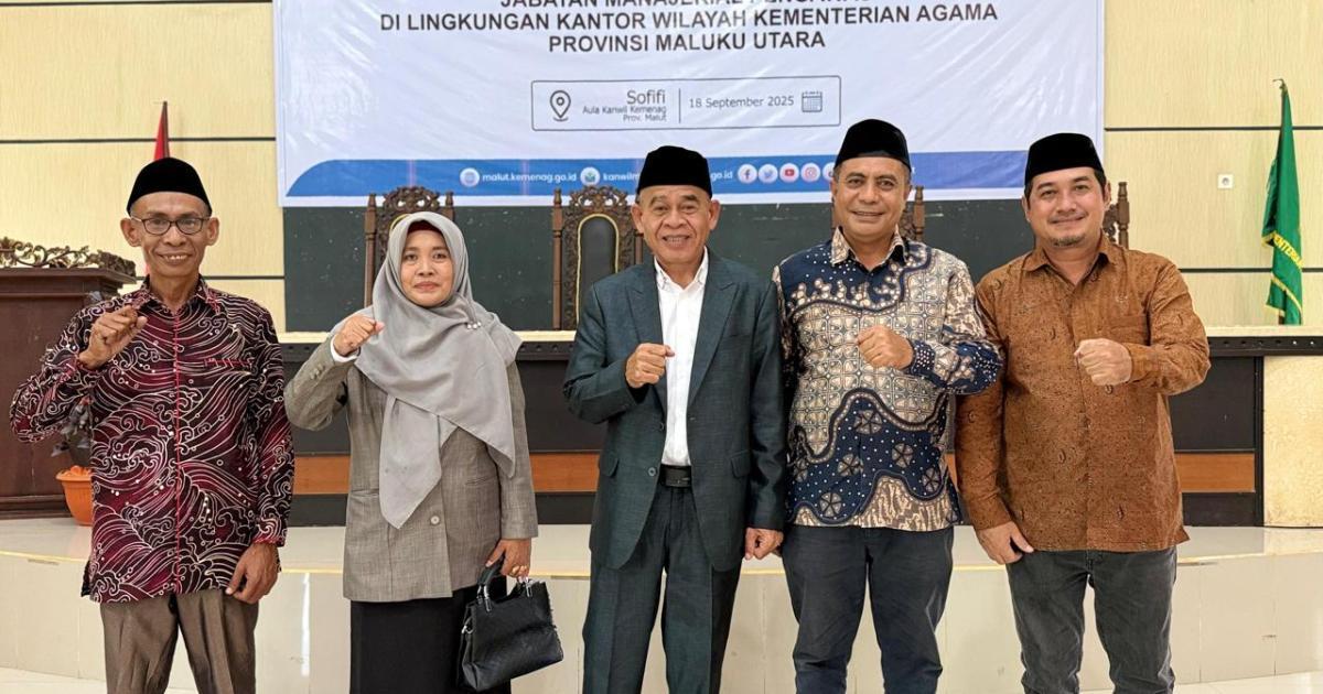 Siti Hadijah Pina Resmi Pimpin MIN 1 Morotai, Kakankemenag beri Pesan Menohok