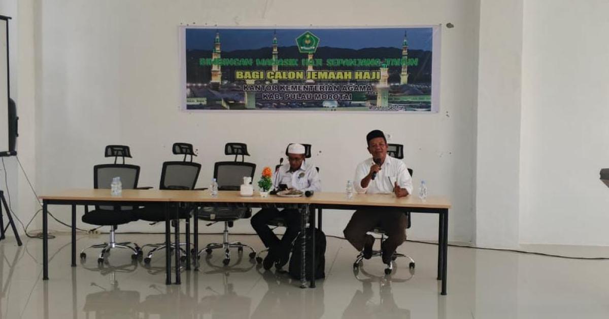 Kemenag Morotai Gelar Pembinaan Manasik Haji Mandiri Tingkatkan Kualitas Ibadah