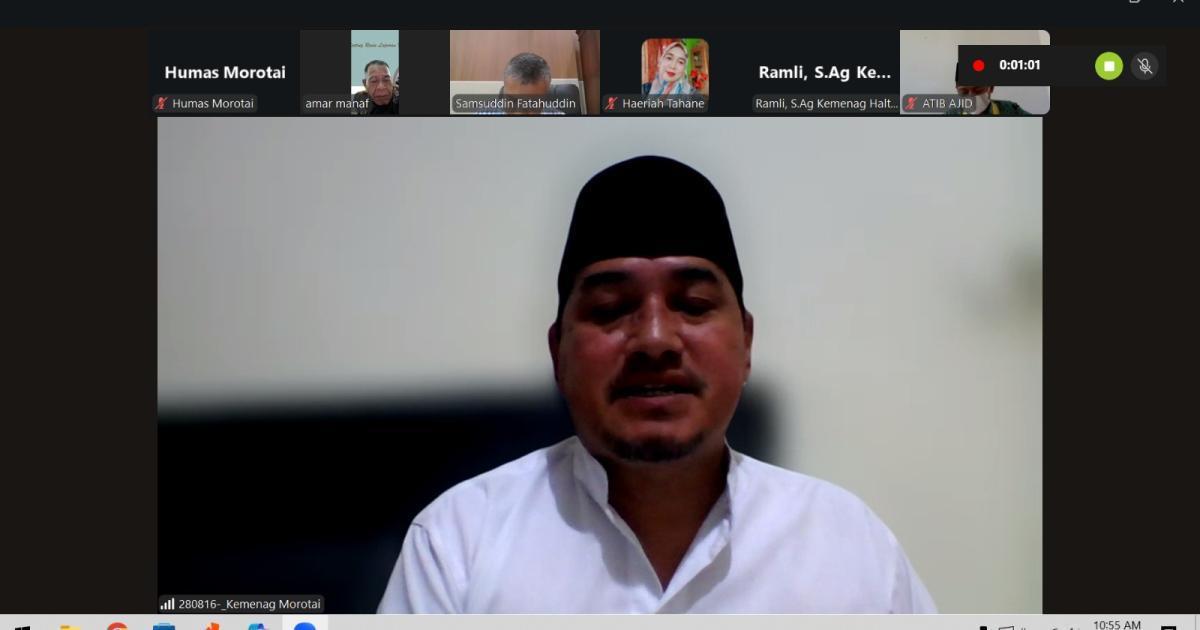 Kemenag Morotai Siap Wujudkan Program Prioritas Nasional Lewat Evaluasi Bersama Kanwil Malut