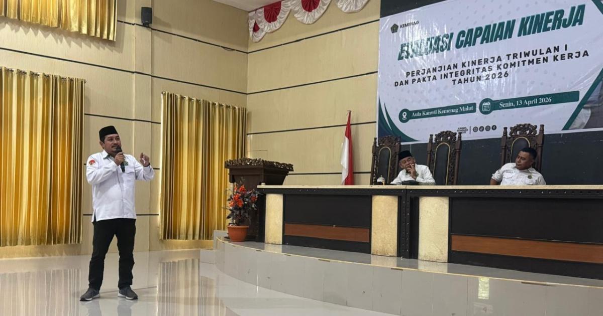 Kinerja Triwulan I Mulai Terpetakan, Kankemenag Morotai Perkuat Akselerasi Program 2026