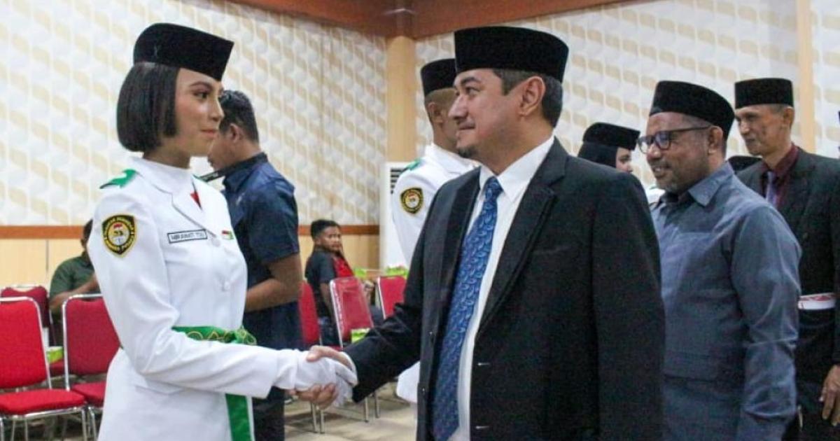 Kakankemenag Morotai Hadiri Pengukuhan 34 Paskibraka, Dorong Generasi Muda Jaga Marwah Merah Putih