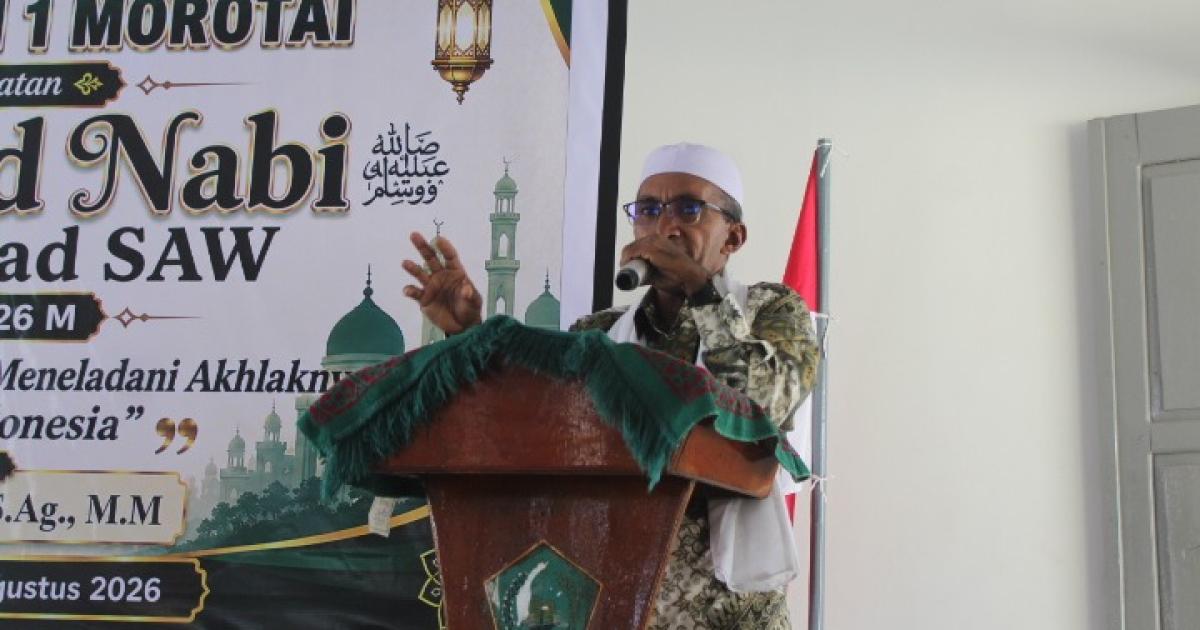 Maulid di MTsN 1 Morotai, Pesan tentang Cinta Rasul dan Akhlak Jadi Sorotan