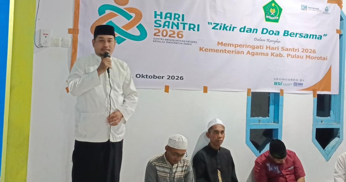 Doa dan Zikir Hari Santri di Morotai, Perkuat Spiritual dan Cinta Tanah Air